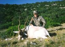 Addax Hunts with professional hunting guide Dan Moody Hunting Services in Texas