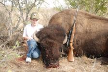 American Bison Hunts with professional hunting guide Dan Moody Hunting Services in Texas