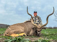 Kudo Hunts with professional hunting guide Dan Moody Hunting Services in Texas