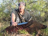 Meat Hog Hunts with professional hunting guide Dan Moody Hunting Services in Texas
