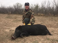 Meat Hog Hunts with professional hunting guide Dan Moody Hunting Services in Texas