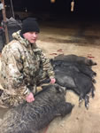 Meat Hog Hunts with professional hunting guide Dan Moody Hunting Services in Texas