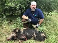 Meat Hog Hunts with professional hunting guide Dan Moody Hunting Services in Texas