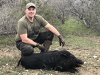Meat Hog Hunts with professional hunting guide Dan Moody Hunting Services in Texas