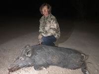 Meat Hog Hunts with professional hunting guide Dan Moody Hunting Services in Texas