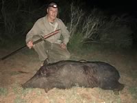 Meat Hog Hunts with professional hunting guide Dan Moody Hunting Services in Texas