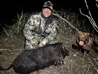 Meat Hog Hunts with professional hunting guide Dan Moody Hunting Services in Texas