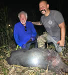 Meat Hog Hunts with professional hunting guide Dan Moody Hunting Services in Texas