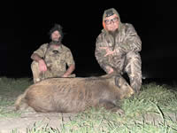 Meat Hog Hunts with professional hunting guide Dan Moody Hunting Services in Texas