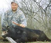 Trophy Boar Hunts with professional hunting guide Dan Moody Hunting Services in Texas