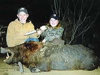 Trophy Boar Hunts with professional hunting guide Dan Moody Hunting Services in Texas