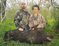 Trophy Boar Hunts with professional hunting guide Dan Moody Hunting Services in Texas
