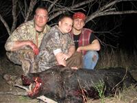 Trophy Boar Hunts with professional hunting guide Dan Moody Hunting Services in Texas
