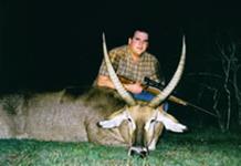 Waterbuck Hunts with professional hunting guide Dan Moody Hunting Services in Texas