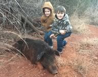 Meat Hog Hunts with professional hunting guide Dan Moody Hunting Services in Texas