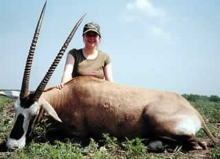 Gemsbok hunt in Texas